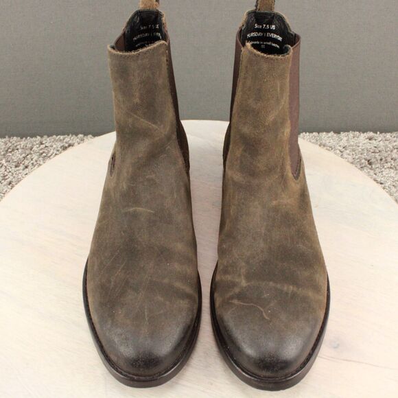 Thursday Duchess Chelsea Boots Womens 7.5 Brown Suede Classic - Picture 4 of 11